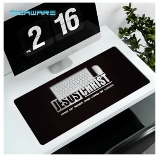 Bible Verse Design Extended Mouse Pad Gaming Mousepad (Category: Mouse & Mousepads) located in Manila. Submitted by gigaware (Listing ID 1298175760, Image 3). Description: Gaming Extended Large Mousepad (AVAILABLE SIZES) 800x300x4mm 900x400x4mm (FEATURES) Unique Aesthetic Textured Design HD Quality Anti-Slip Soft-feeling material Washable Extremely Smooth Surface Microfiber Weave Rubber Bottom finished Enough space to fit a mouse, keyboard, and d