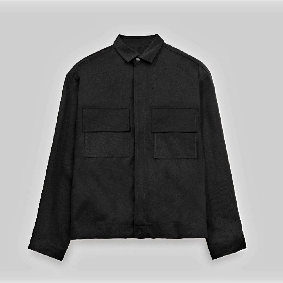 Black Jacket - Straightforward Rohan (Category: Coats, Jackets and Outerwear) located in Paranaque City. Submitted by padfootblack (Listing ID 1298257717, Image 1). Description: 2 front pockets snap buttons hidden placket mens small size but can fit up to medium mens W 50 cm L 55 cm mop: unionbank, bpi, gcash, maya.