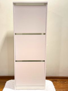 BNEW Ikea Bissa Shoe Cabinet w/ 3 Compartments (Assembled)