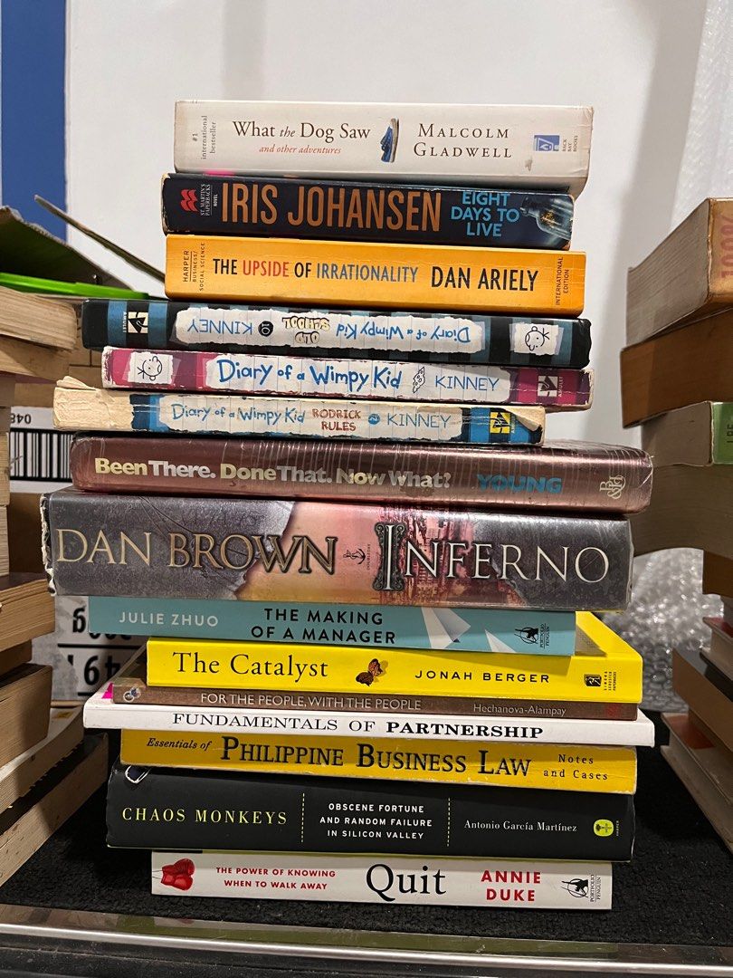 Books for sale (Category: Storybooks) located in Quezon City. Submitted by jmartph (Listing ID 1298154391, Image 2). Description: PLEASE READ: - All price is last price. - I only accept MINIMUM of purchasing 3 books. - the condition of these books vary from 9/10 to 5/10. Manage your expectations. Price list: 1. stellar origins, human ways - ₱150 2. The creators code - ₱120 3. Itachis story - ₱300 4. Itachis story - ₱300 5. Angelology - ₱130 6. Da