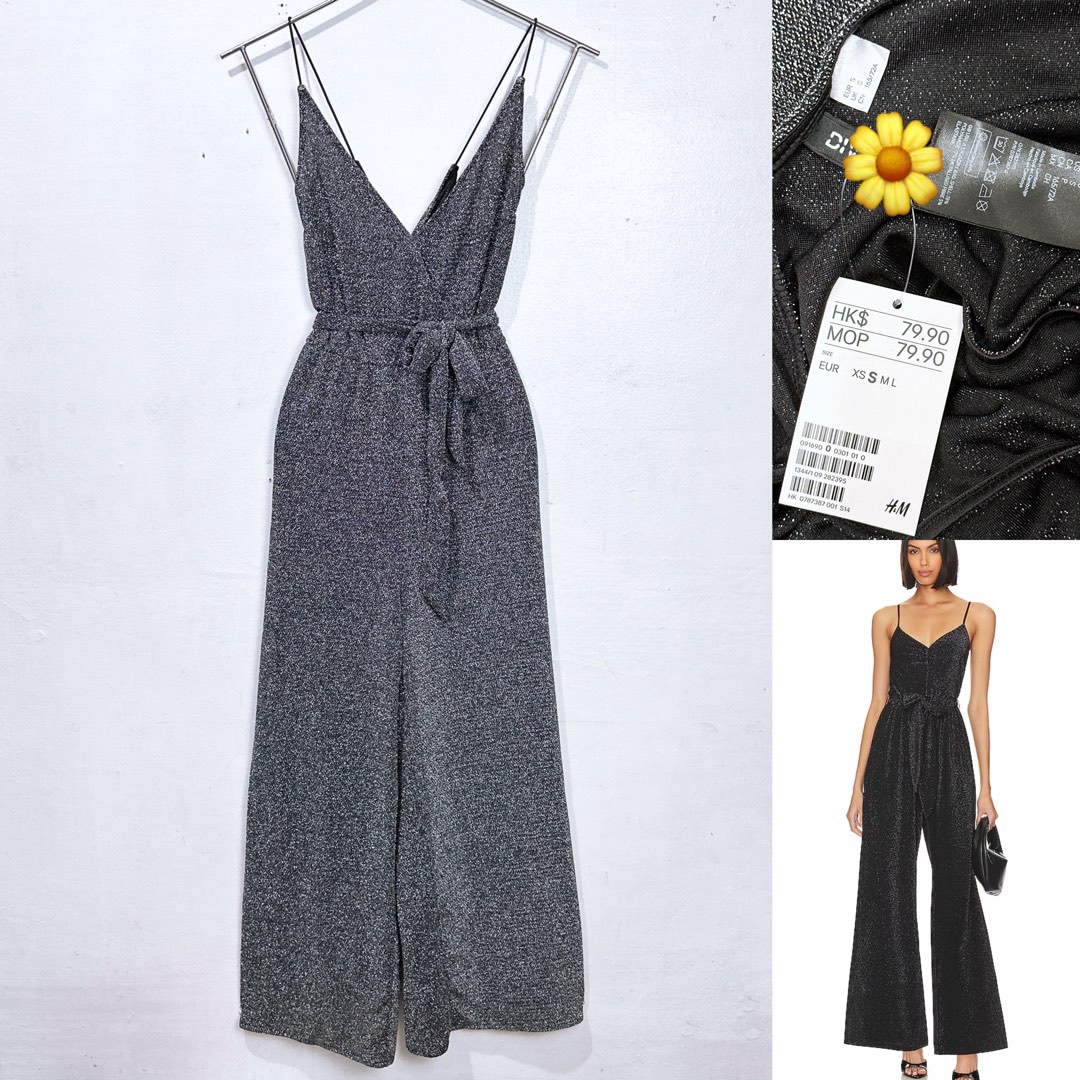 Brandnew H M gliterry jumpsuit Women s Fashion Dresses Sets Jumpsuits on Carousell