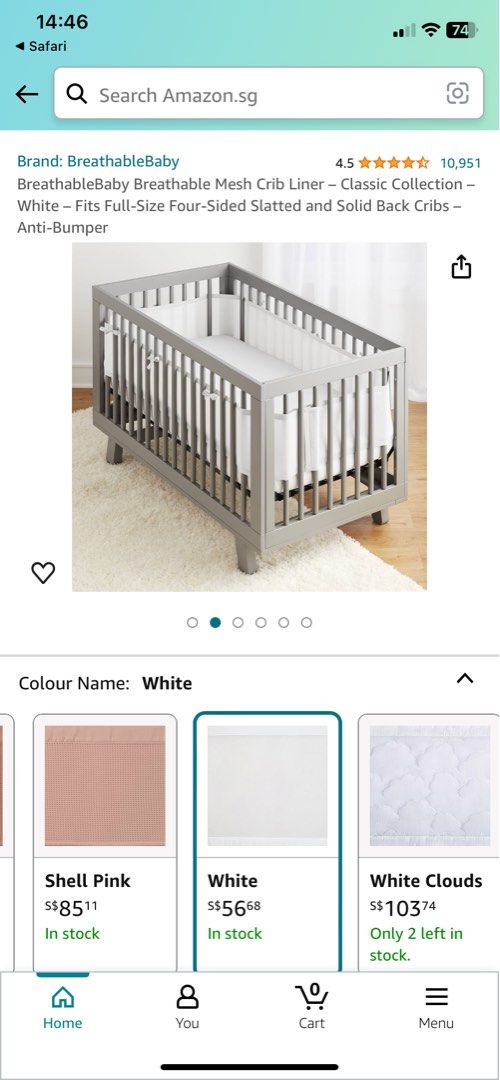 Breathable baby deluxe mesh crib liner clearance
