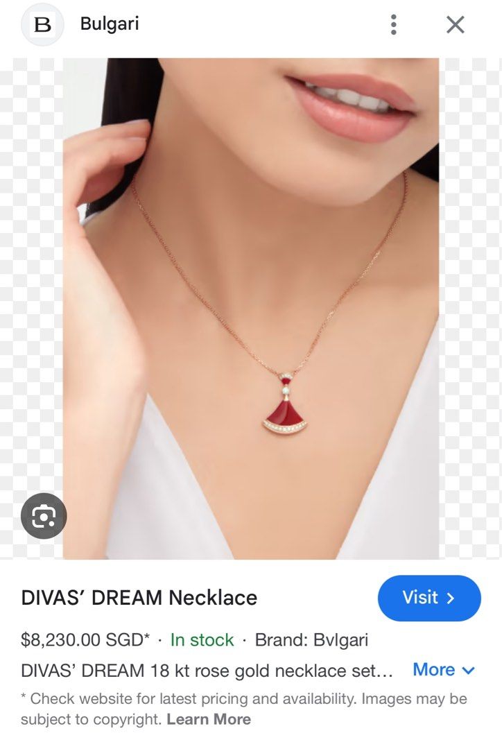 Bvlgari necklace red online