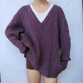 Cable knit sweater