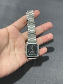 Casio AQ-230A-1DMQD Digital Analog Stainless Steel Strap Watch (ORIGINAL with box)