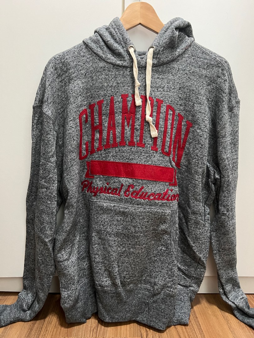 Champion Physical Education Grey Hoodie M