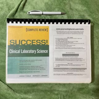 Ciulla Success in Clinical Laboratory Science 4th Ed — Medtech, Medical Technology review book