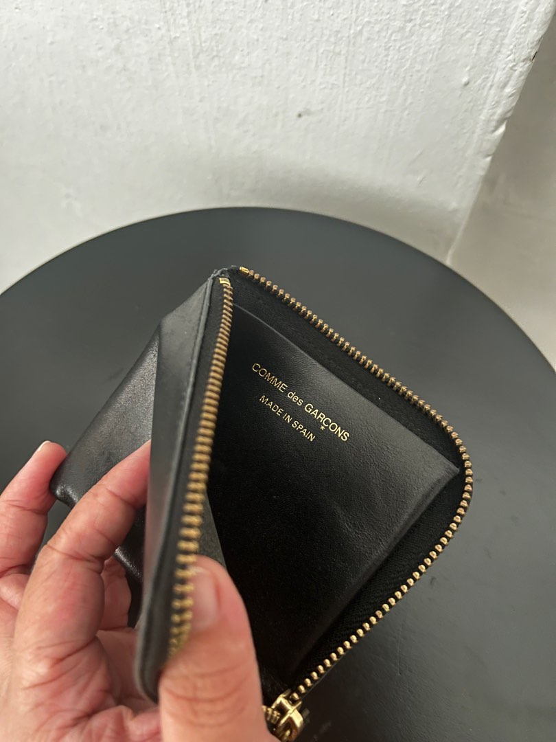 Comme des Garcons Half zip wallet black Luxury Bags Wallets on Carousell