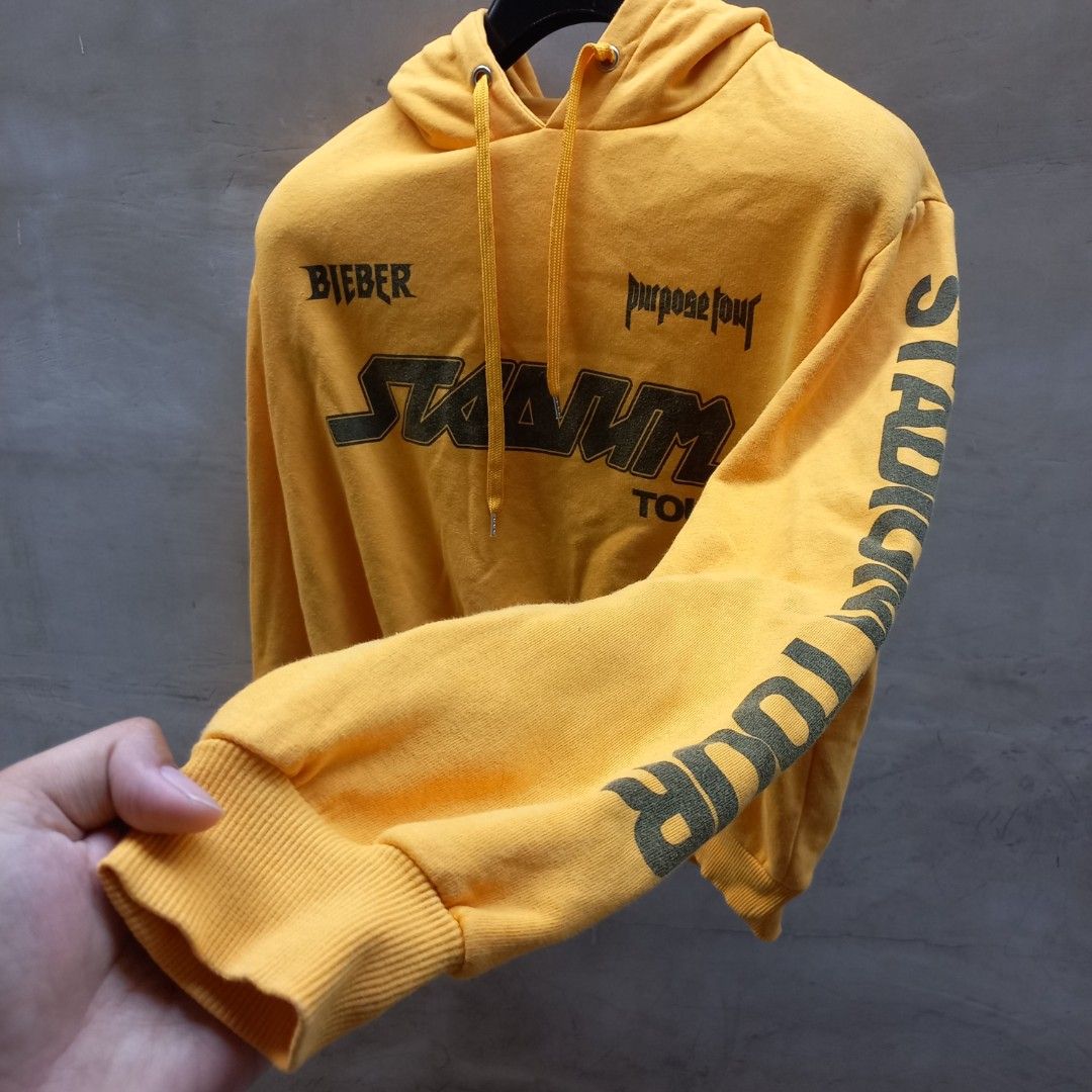 H&m justin bieber hoodie yellow outlet