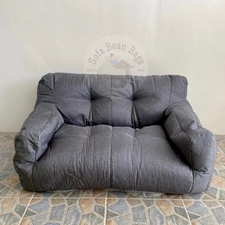 Dark Gray Mini Bean Bag Sofa