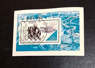 DDR 1988 - Winter Olympic Games - Calgary, Canada (minisheet) (used)
