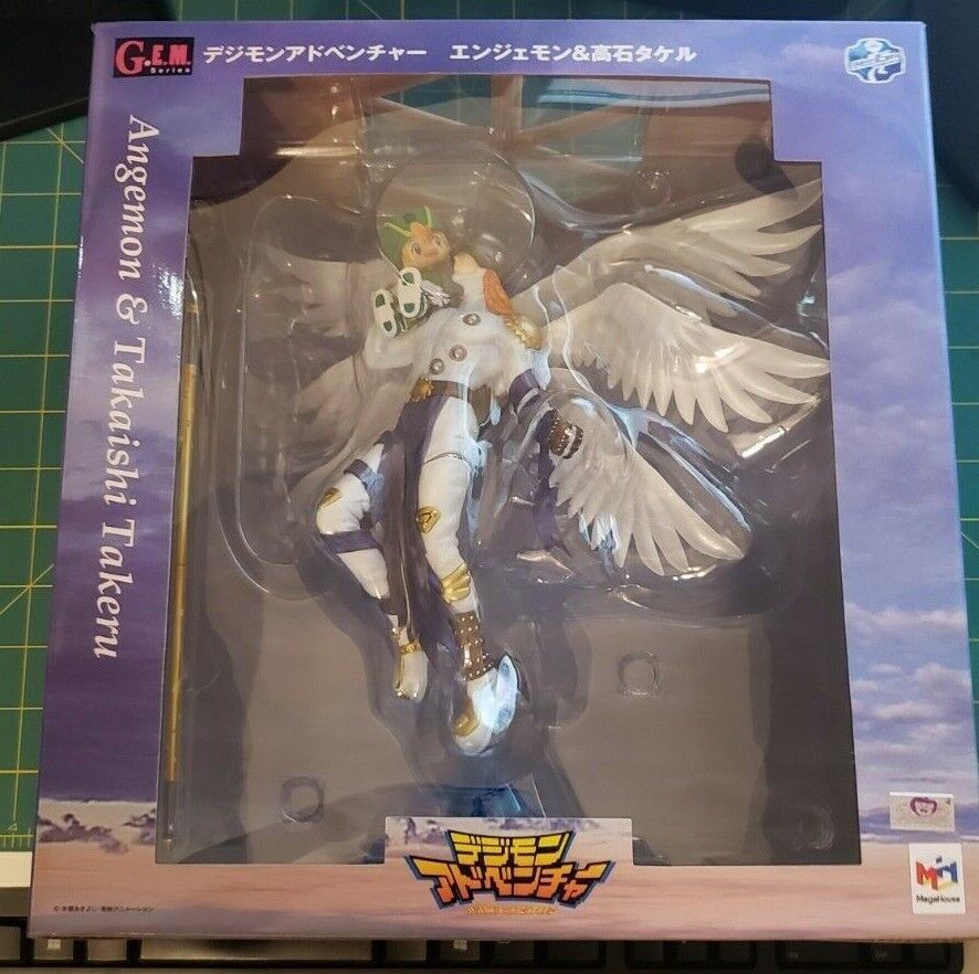 Megahouse DIGIMON ADVENTURE ANGEMON & TAKAISHI TAKERU G.E.M FIGURE ...