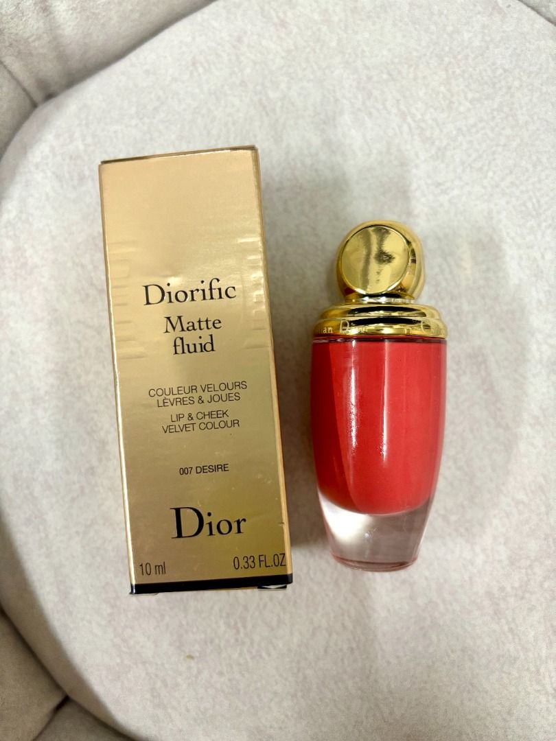 Diorific Matte Fluid Lip Cheek Velvet Colour 007 Desire Carousell