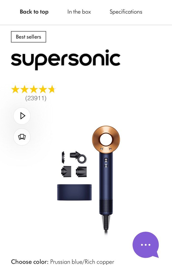 Dyson Supersonic Hair Dryer, Beauty Personal Care, Hair Products