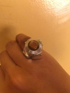 Faux Citrine Watch Ring