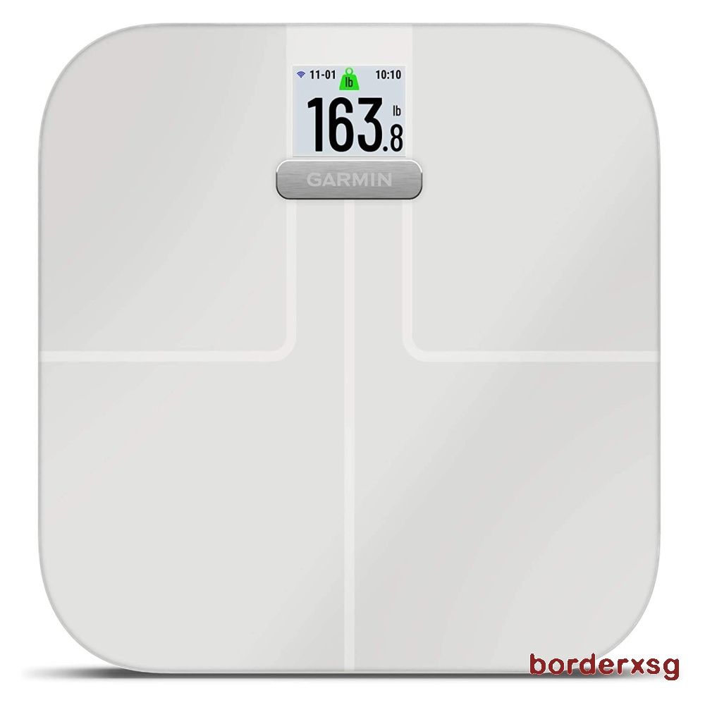 Garmin Index S2 Smart Scale with Wireless Connectivity White Certified Refurbished Health Nutrition Health Monitors Weighing Scales on Carousell