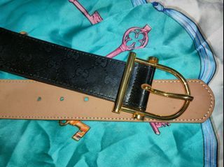 Gucci GG black monogram belt size85 / Thick 🖤 Almost New pa leather 🖤 Ortigas pick up