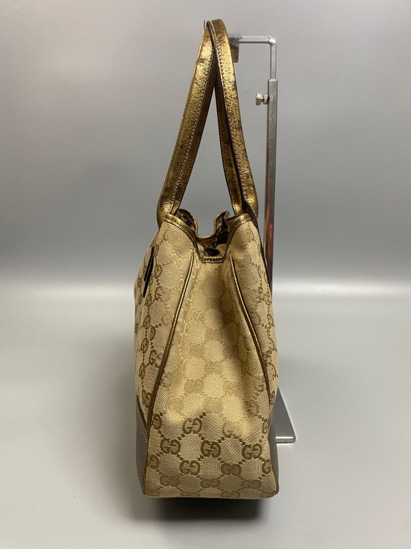 Gucci gold tote bag discount