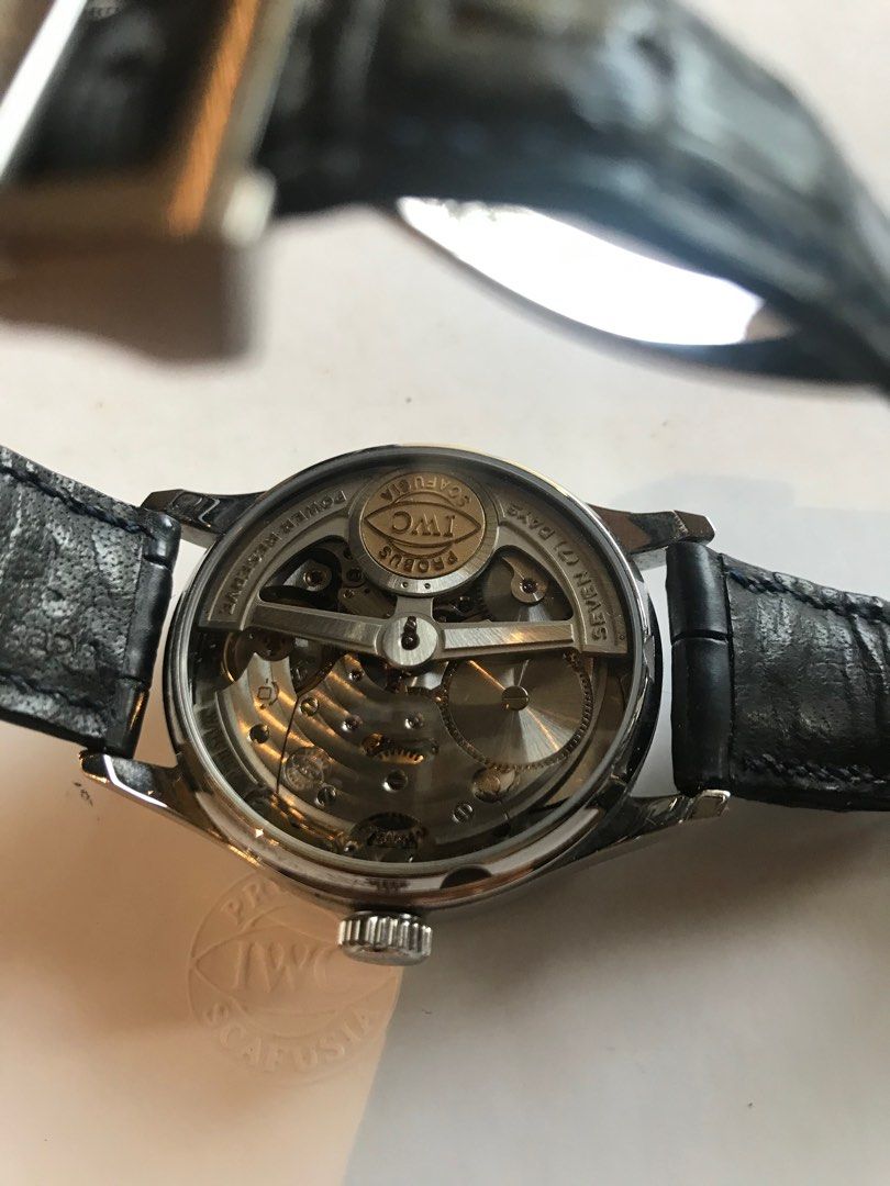 IWC 5001 Portuguese Automatic 7 Days (Category: Men's Watches) located in Quezon City. Submitted by gambitph (Listing ID 1298134379, Image 3). Description: 2007 IWC 5001 Portuguese Automatic 7 days comes complete with box, manual and card. Box is delapitated from age though. Minor issue of date not being centered when the date changes..