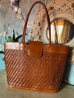 Japan sourced Vintage weaved learher bag