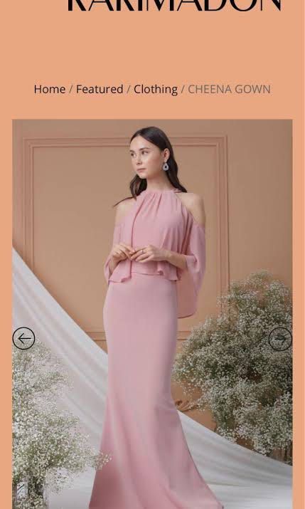 Karimadon Old Rose Gown Women s Fashion Dresses Sets Evening dresses gowns on Carousell