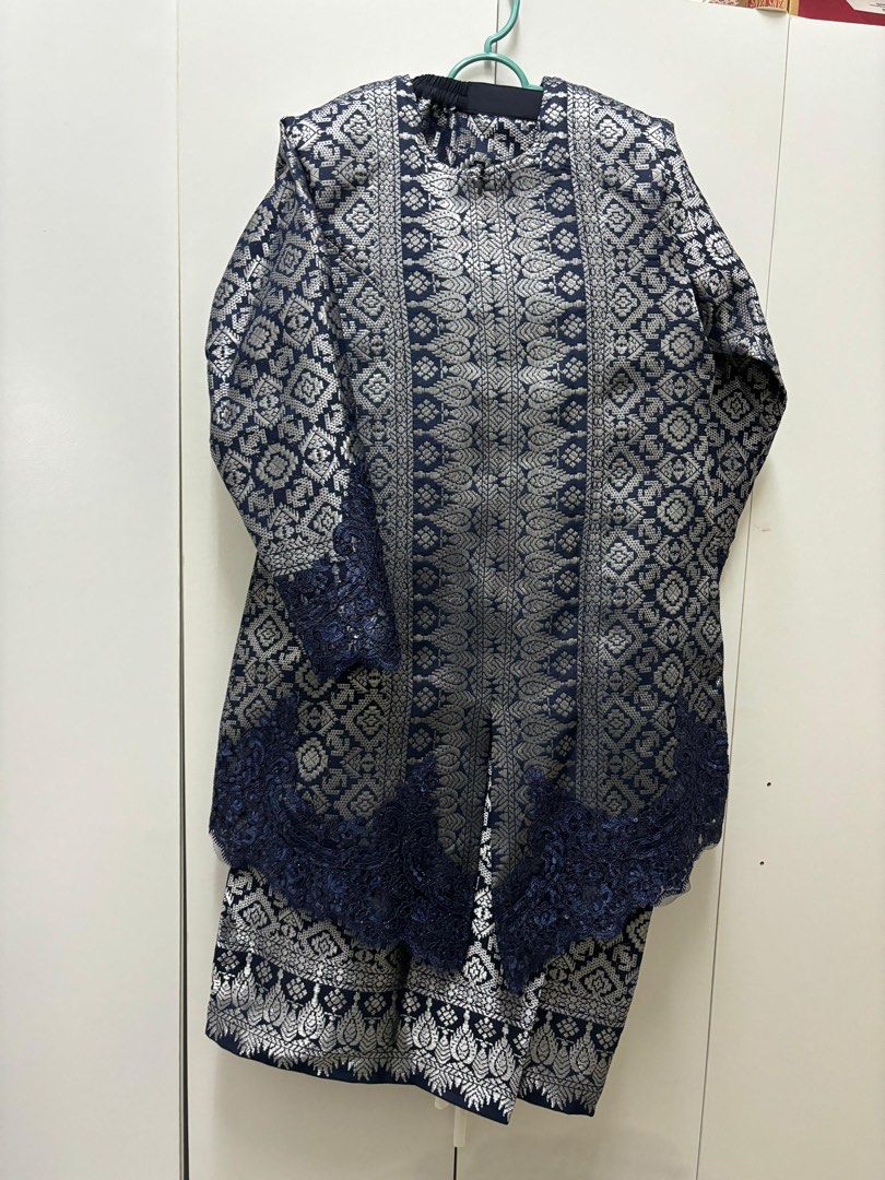 Mint Songket Kebaya Belt Sarong Set