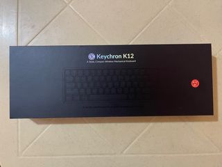 Keychron K12 Mechanical Keyboard (60% Layout, Wired/Bluetooth, White LED, Keychron Lava Optical)
