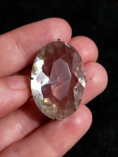 Large clear quartz charm pendant from Japan
