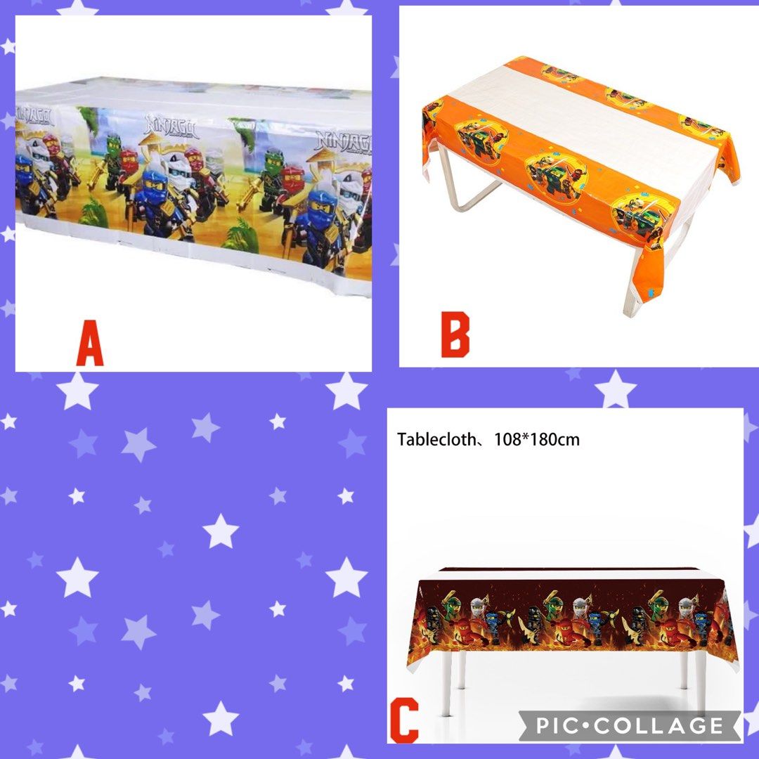 Lego Ninjago birthday party supplies party tablecloth table cover table cloth party deco