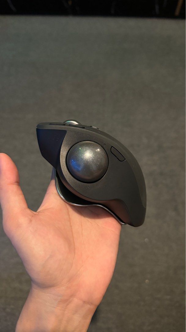 Logitech MX Ergo Wireless Trackball (Category: Mouse & Mousepads) located in Pasig City. Submitted by maya188469 (Listing ID 1298230678, Image 3). Description: I bought this in Singapore for work Good as new RFS: bought a new gaming mouse 😅.