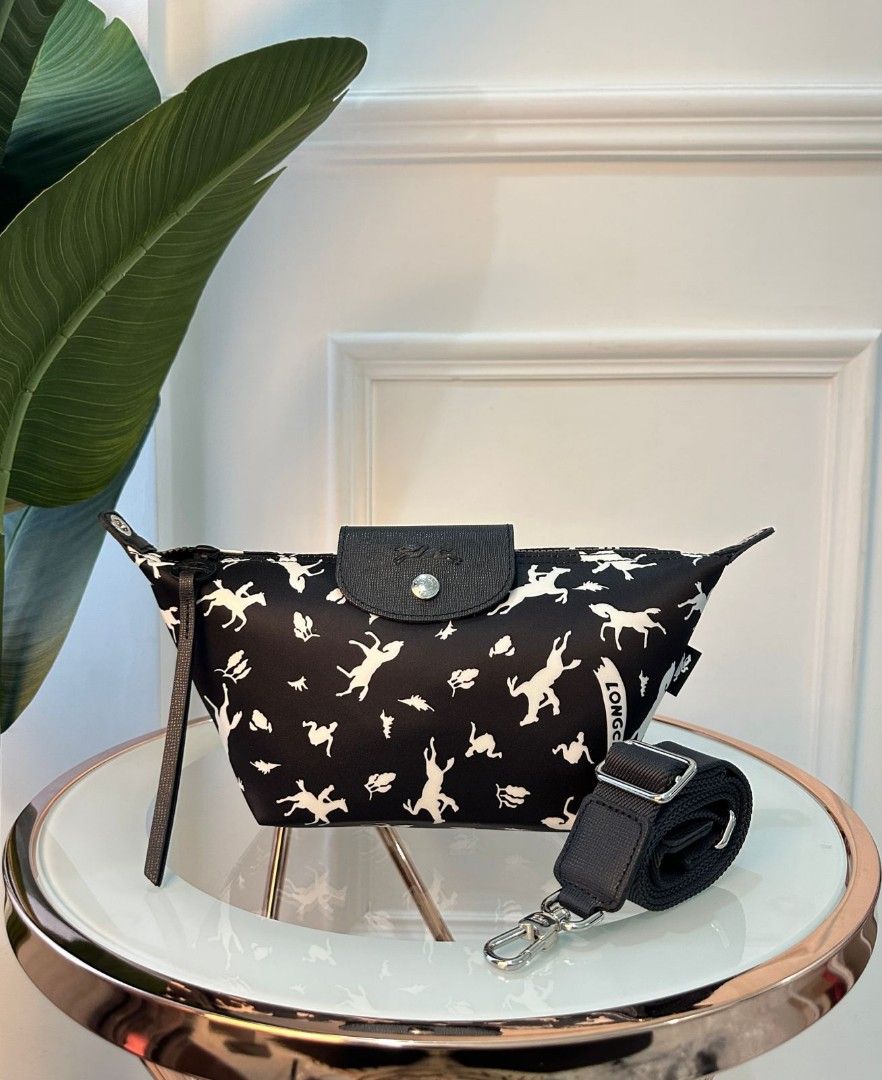 Longchamp Le Pliage Horse Black NWT Ready Stock Terbaru Termurah Sale LC Authentic