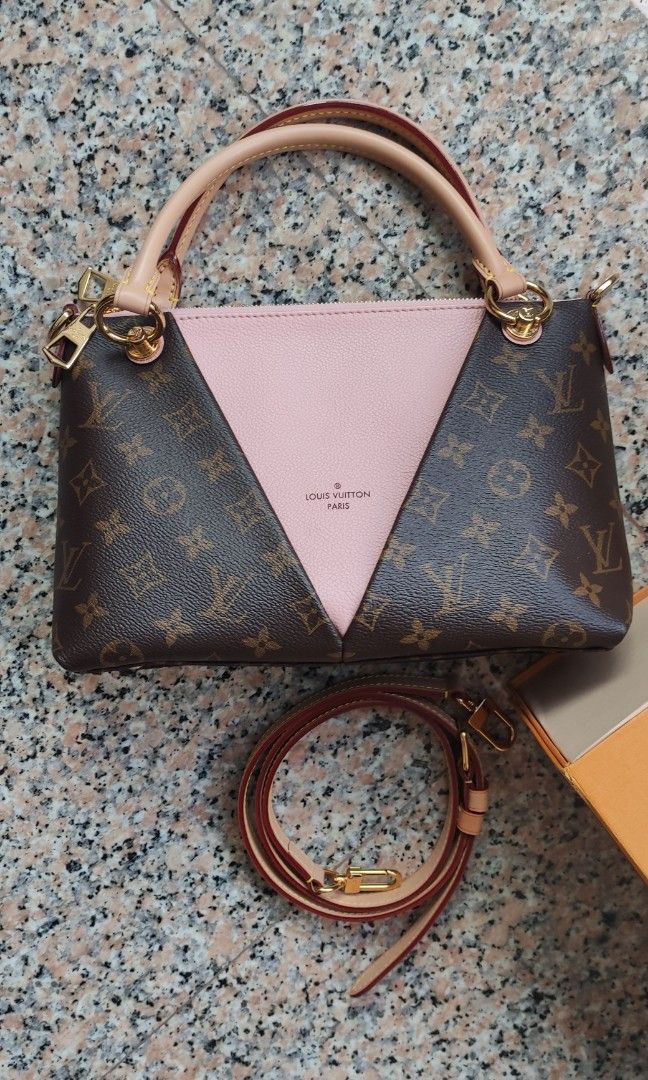 Louis Vuitton V Tote in Pink Luxury Bags Wallets on Carousell