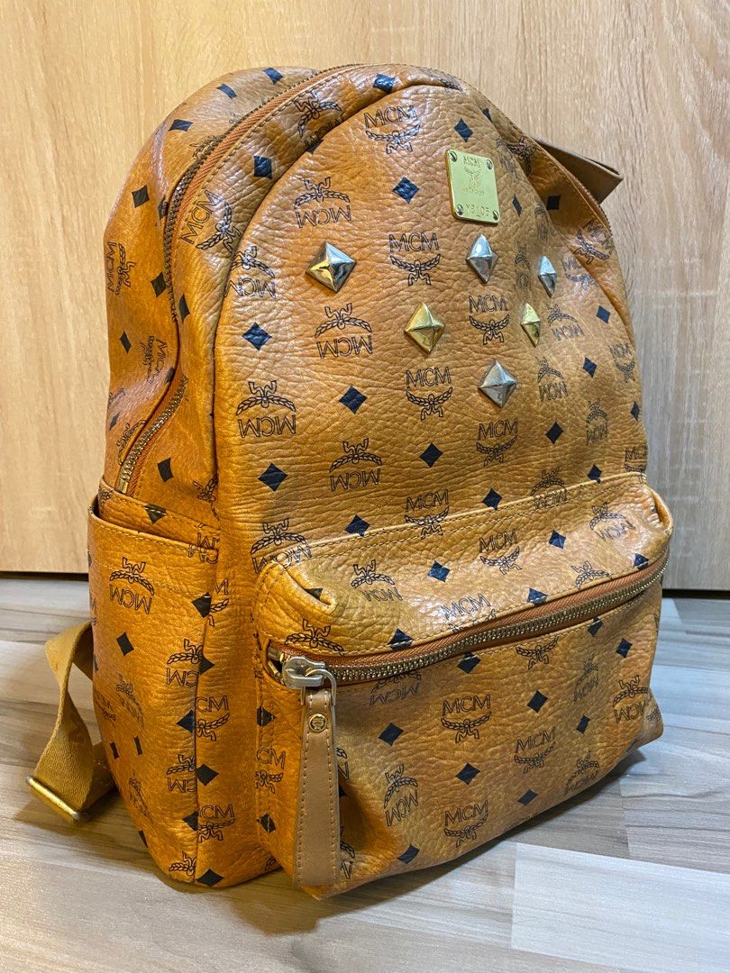 SALE MCM Backpack MM Cognac