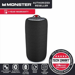 Monster S310 20W Portable Bluetooth Speaker, True Wireless Stereo Pairing Deliver Dynamic Sound, Waterproof, 24H, Built-in Mic, Wireless Speakers