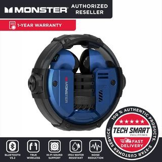 Monster XKT10 Wireless Earphones Bluetooth V5.2 Gaming Headphones Noise Reduction Earbuds Dual Mode Music Headset HIFI Sound
