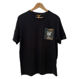 NEW ARRIVAL! Authentic CAT Caterpillar Casual Black Gold Shovel Pocket Graphic T-Shirt Shirt Top (Men's)