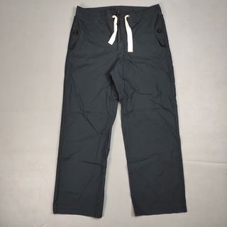 NIGEL CABOURN NAVY WIDE LEG TROUSERS