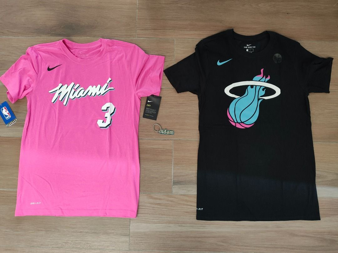 NEW Nike Dwyane Wade Miami Heat City Edition T shirt tee sz S Jimmy Butler Tyler
