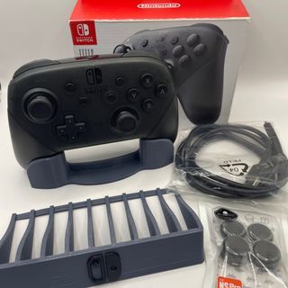 Nintendo Switch Pro Controller Eu with Skull & Co. Thumb Grips, 3D Printed Controller and Game Stand