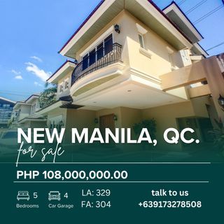 **one away** New Manila Quezon City (5BR House and Lot) for sale