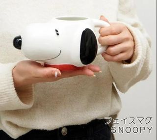 Original Japan Peanuts Snoopy Ceramics Mug Cup 480ml