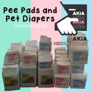 Pee Pads and Pet Diapers