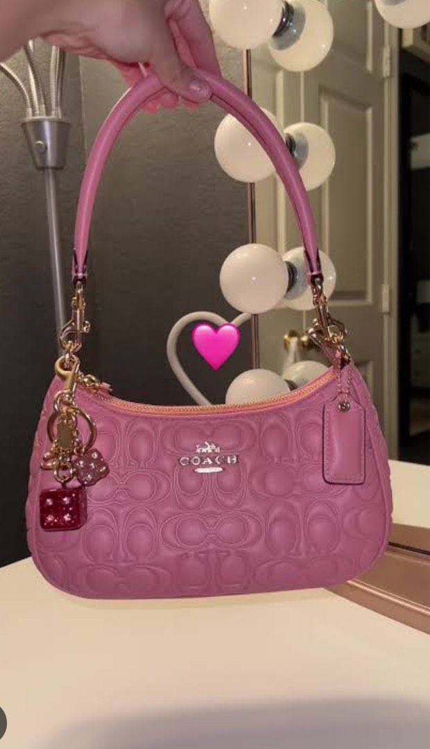 Vintage pink coach bag online