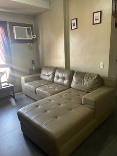 Premium Leather L-shaped Sofa