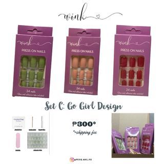 press on nails (stock decluttering) - Set C