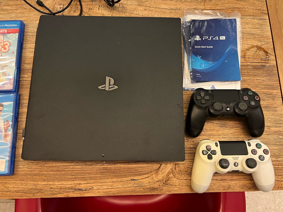 PS4 Pro, with games