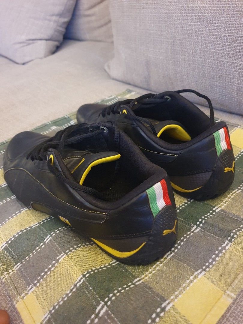 Puma ferrari shoes black and yellow clearance