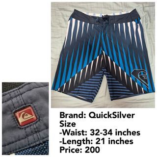 QuickSilver Boardshorts (Size: 32-34 inches)