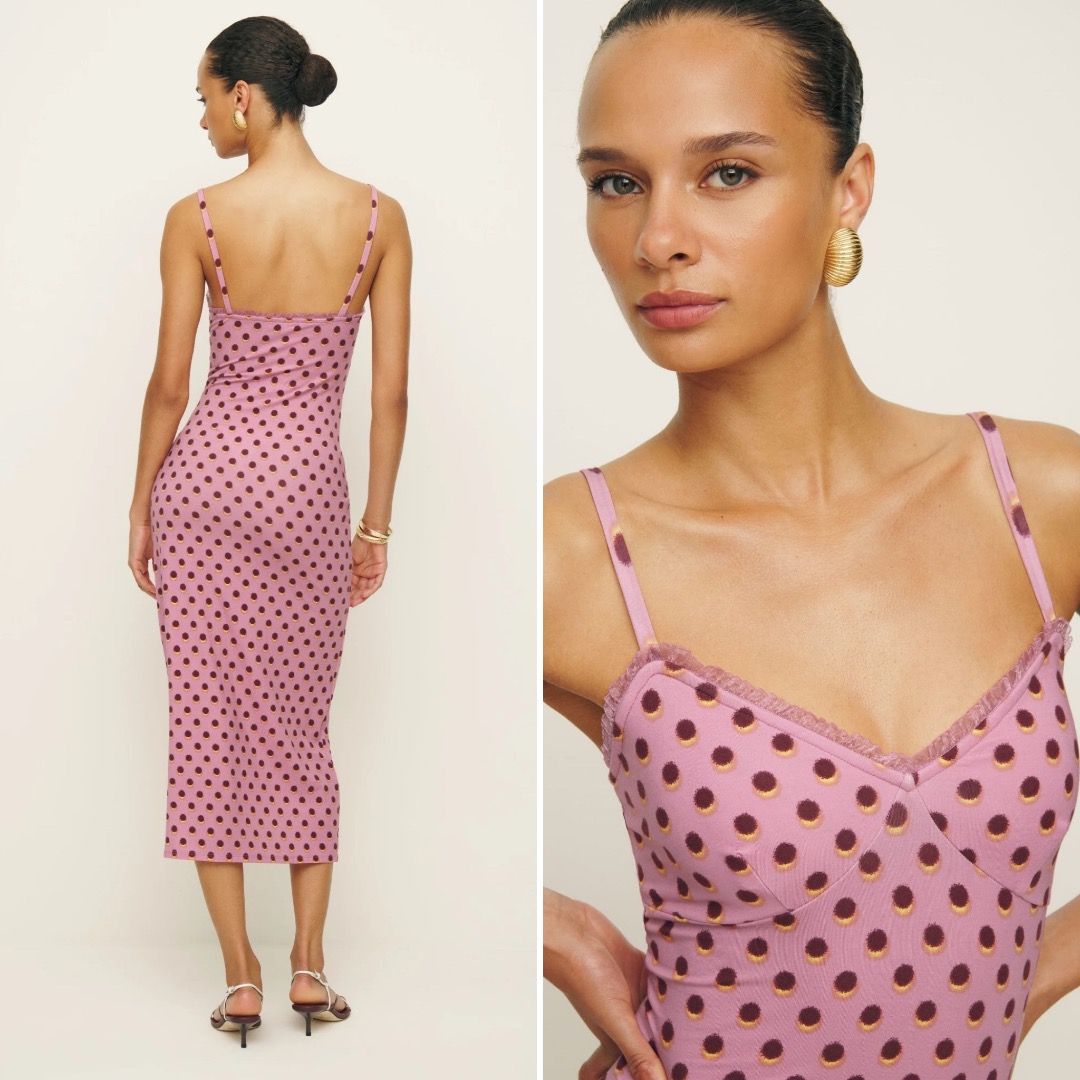 Reformation Cesca Knit Dress - in 3 prints!, , & , - Carousell