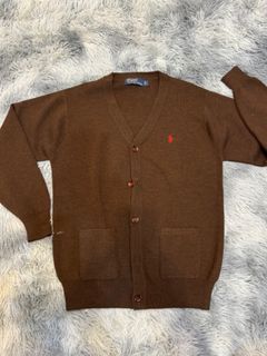 RL cardigan wool brown